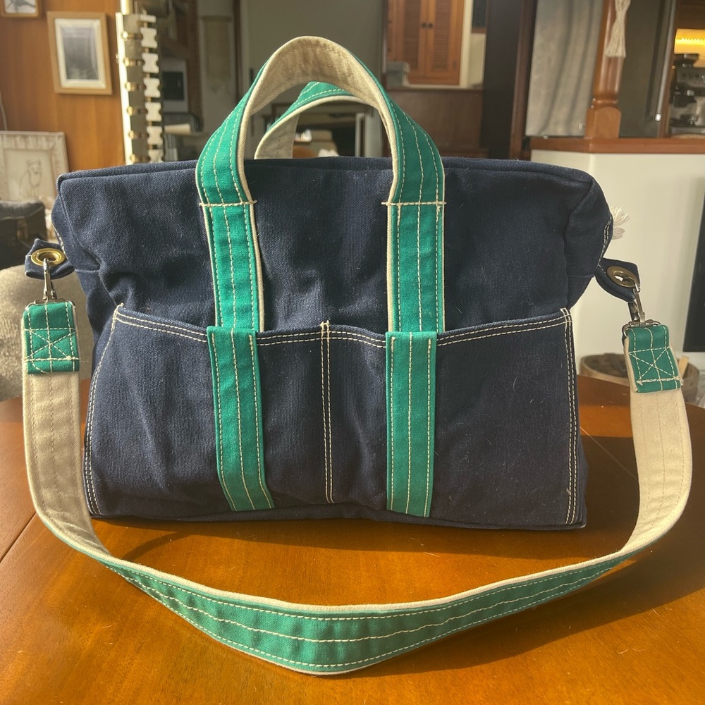 Vintage Preppy Canvas Tote